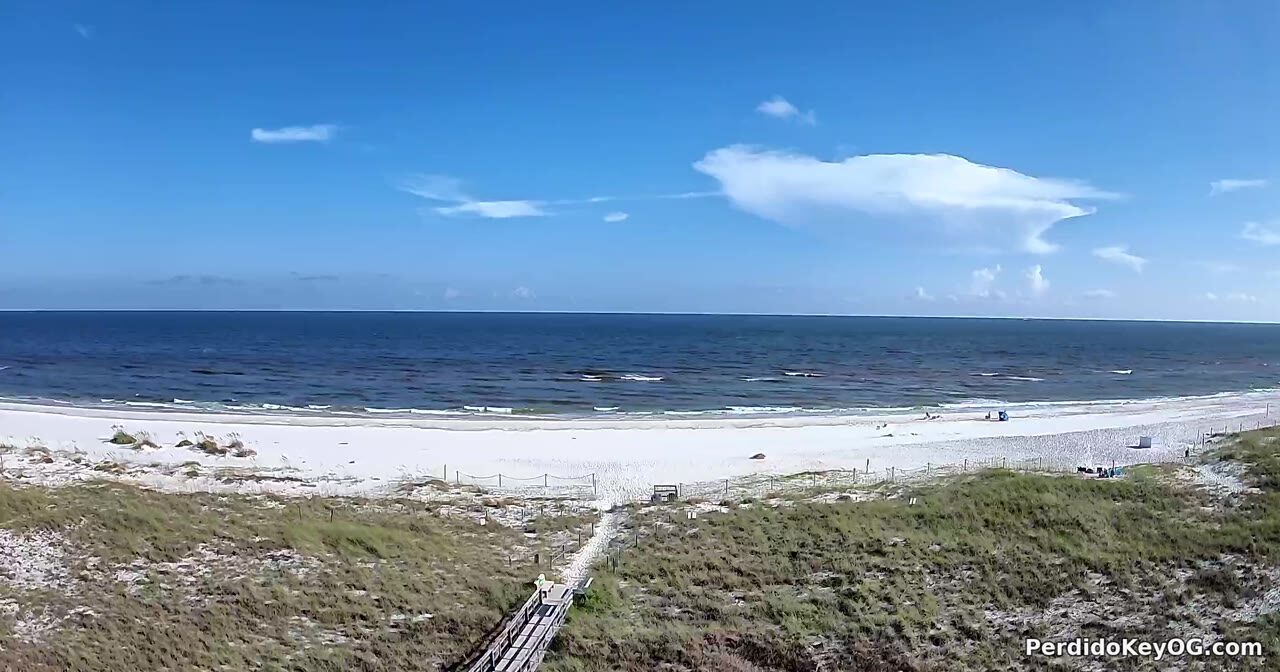 Perdido Key beach — live Gulf cam view