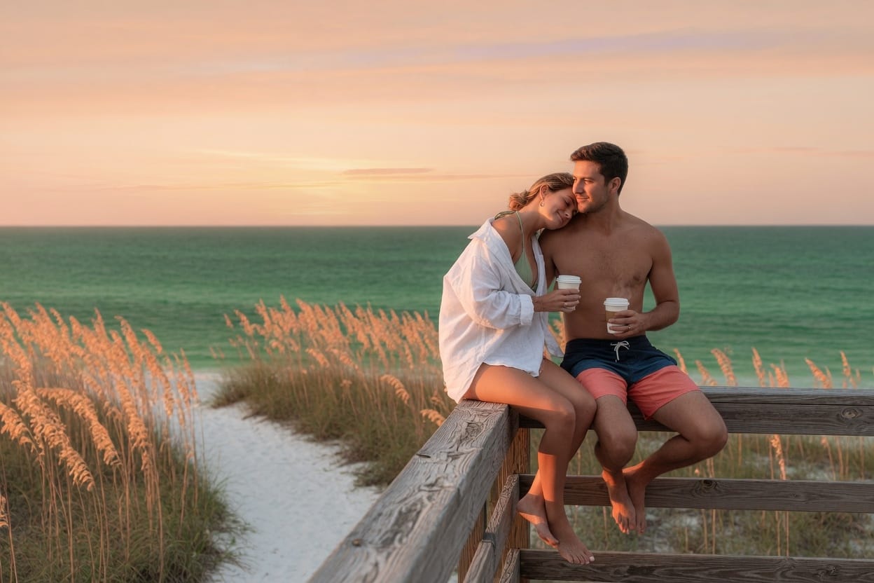 Sand in the Coffee, Vol. 72: how to spot a local without asking — daily from The Drift, Perdido Key OG