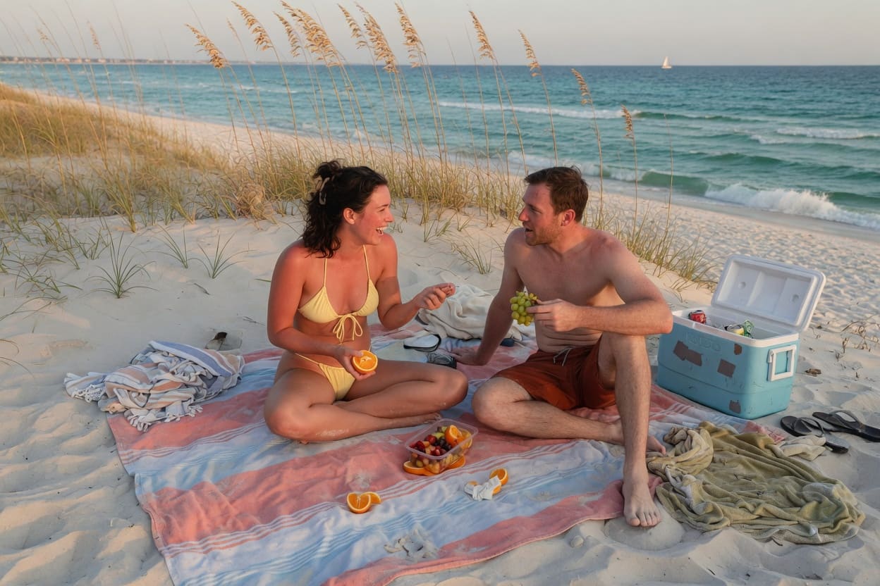 Sand in the Coffee, Vol. 31: the 3 o'clock storm is not ruining your day — daily from The Drift, Perdido Key OG